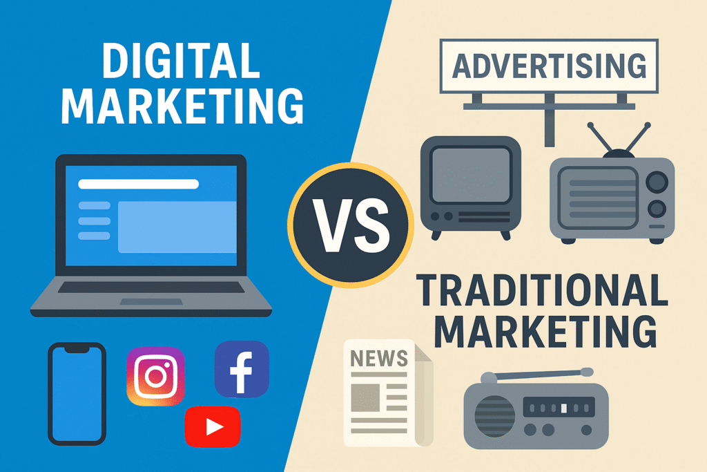 Digital Marketing Versus Traditional Marketing: A Quick Guide